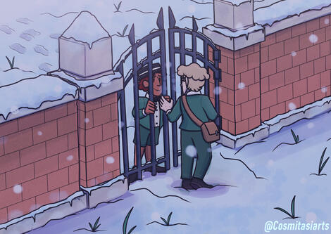 Full Body x2 - Linework - Clean Color - Soft Shading - Complex Scenery