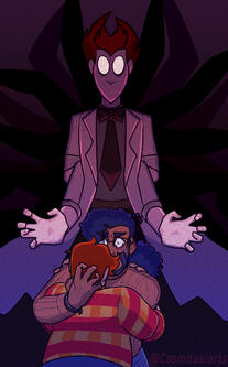 Half Body x3 - Linework - Clean Color - Cel Shading (Contorto and Wesley belong to QuinngeFail)