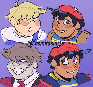 Bust x4 - Clean Sketch, Rough Color