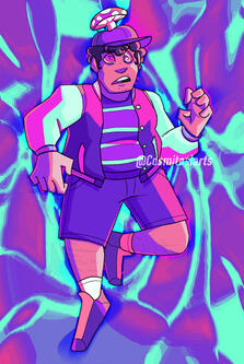 Full Body - Linework - Clean Color - Cel Shading - Complex Abstract/Pattern